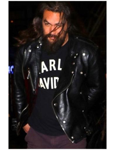 Jason Momoa Super Bowl Commercial Leather Jacket