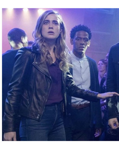 Melissa Roxburgh Manifest Season 2 Leather Jacket