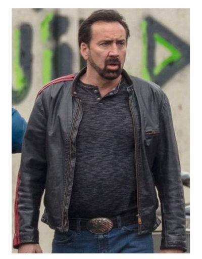 Nicolas Cage Wallys Wonderland Leather Jacket