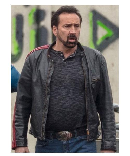 Nicolas Cage Wallys Wonderland Leather Jacket