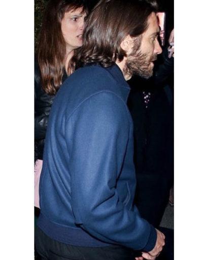 Sporting Navy bomber Jake Gyllenhaal Jacket