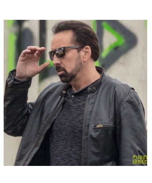 Nicolas Cage Wallys Wonderland Leather Jacket - Image 3