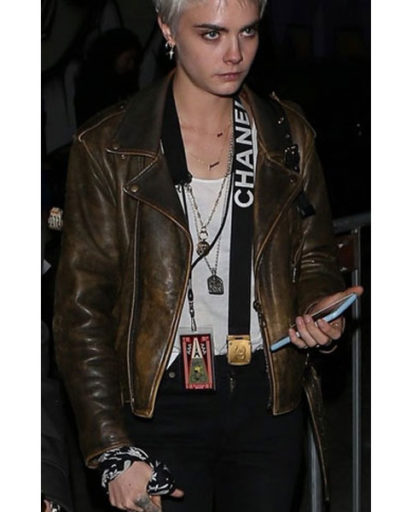 Cara Delevingne Leather Jacket