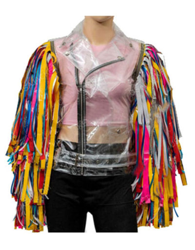 Margot Robbie Birds of Prey Harley Quinn Wings PVC Jacket