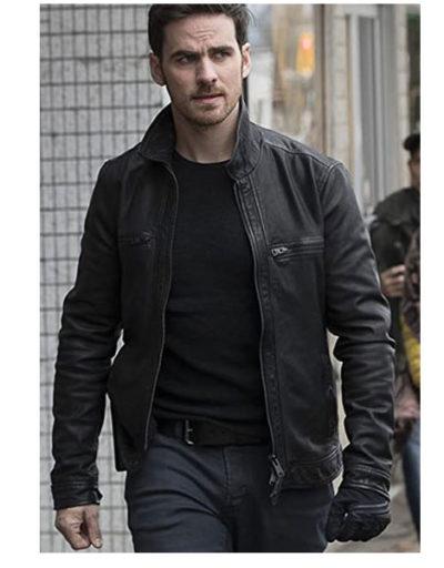 Colin ODonoghue Once Upon a Time Black Leather Jacket