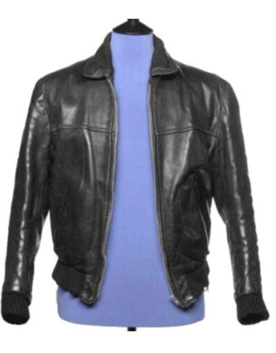The Beatles George Harrison Black Leather Jacket