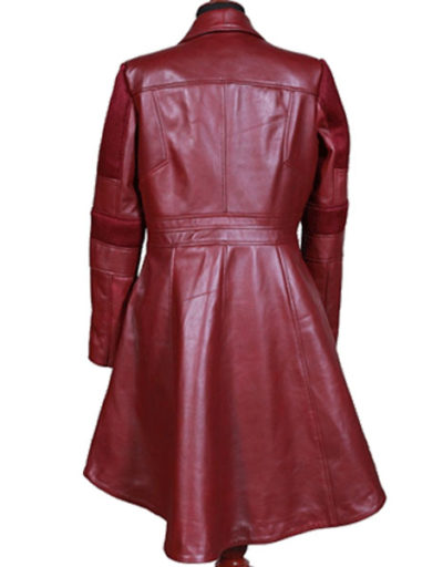 Witch Maroon Women Scarlet Trench Coat