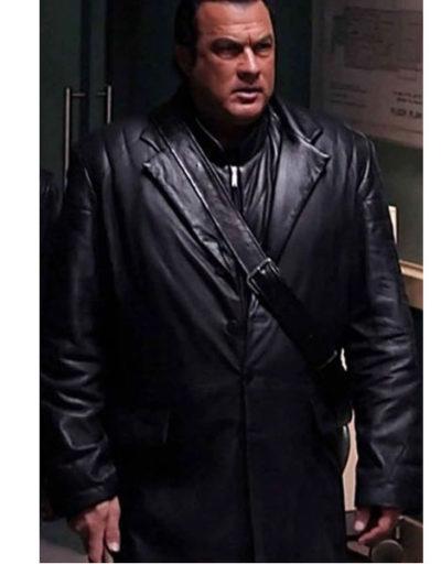 Against The Dark Steven Seagal Leather Coat