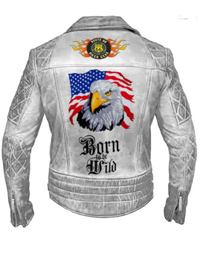 Cafe Racer American Eagle Leather Jacket