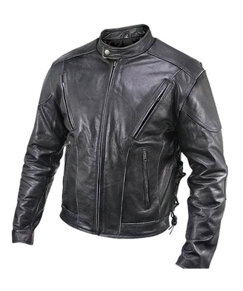 Dangerous Black Leather Motorcycle Jacket