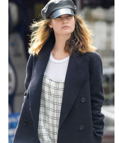 Lily James Coat