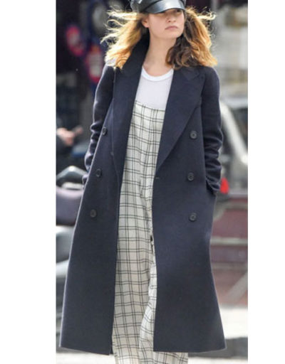 Lily James London Wool Coat