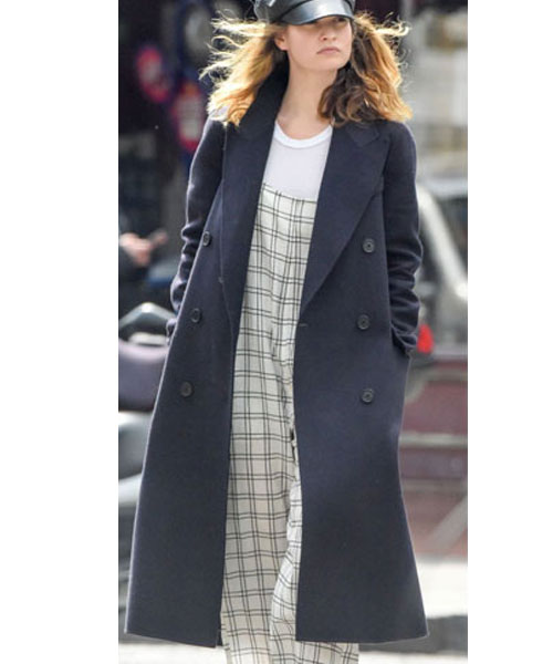 Lily James London Wool Coat
