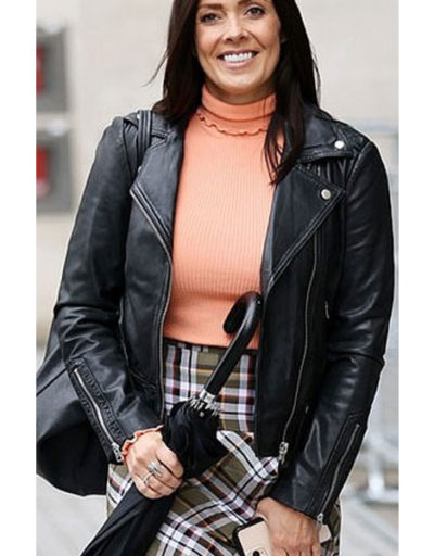 Kym Marsh BBC Studios Leather Jacket