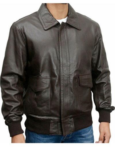 Pilots Flying Leather Bomber Jacket