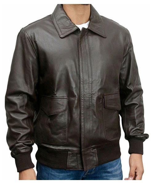 A 2 US Pilots Flying Leather Bomber Jacket