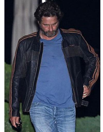 Gerard Butler Triumph Motorbike Leather Jacket