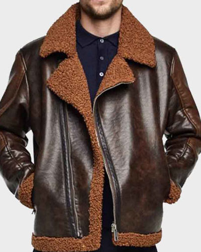 WWE Dean Ambrose Dark Shearling Jacket