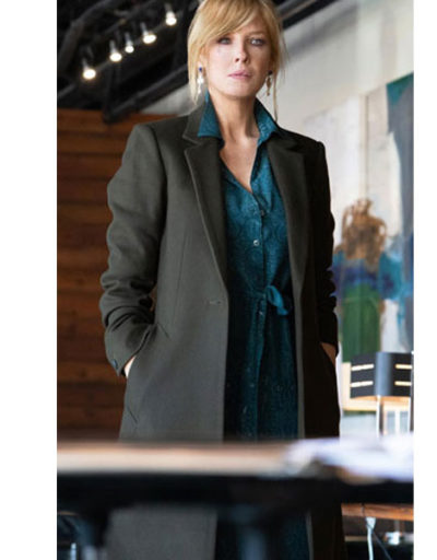 Yellowstone Beth Dutton Trench Wool Coat