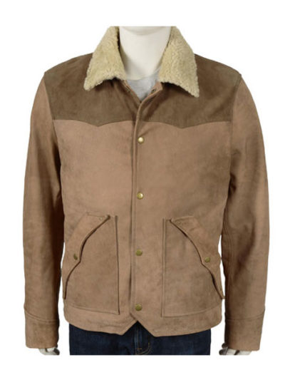 Yellowstone S03 Kevin Costner Shearling Leather Jacket