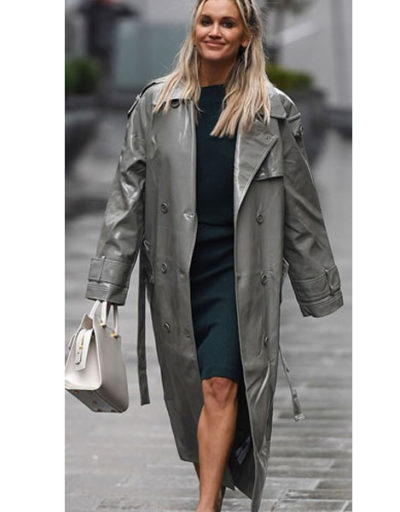 Ashley Roberts Heart FM Studios Vinyl Coat