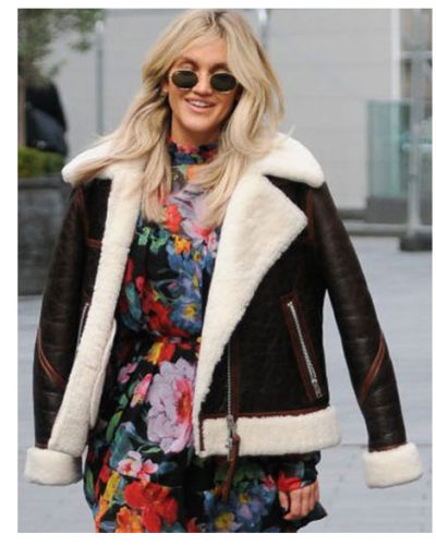 Ashley Roberts Shearling Jacket
