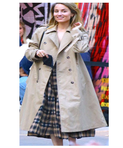 Dianna Agron Soho Cotton Coat - Image 2