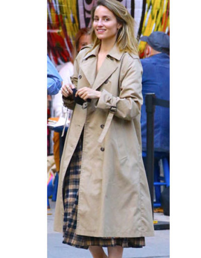 Dianna Agron Soho Cotton Coat
