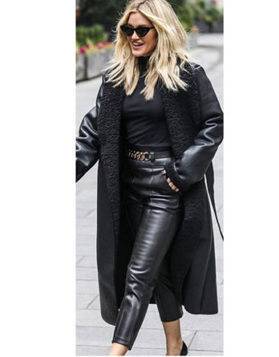 Ashley Roberts The Matrix Leather Coat