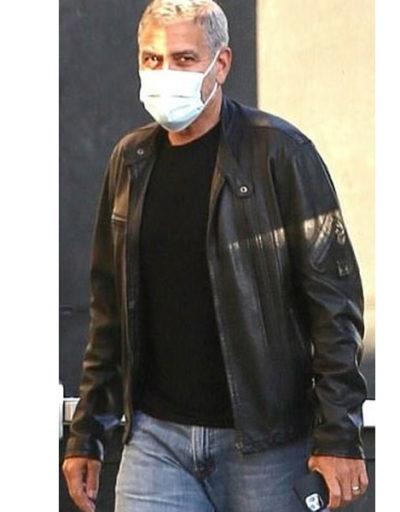 George Clooney Leather Jacket