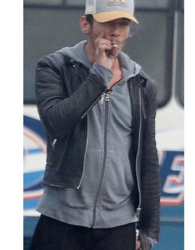 Jonathan Rhys Black Bike Leather Jacket
