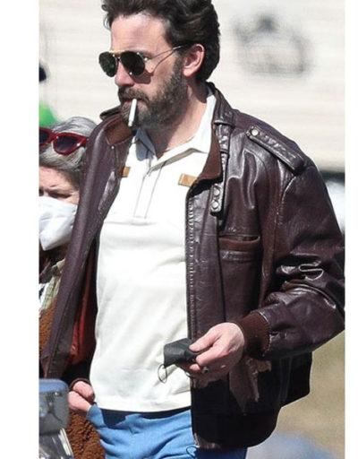 Ben Affleck The Tender Bar Leather Jacket