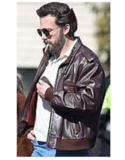 Ben Affleck The Tender Bar Leather Jacket