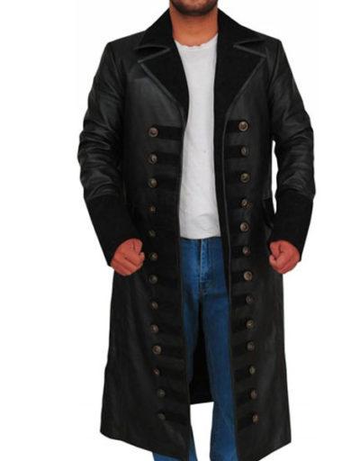 Captain Hook Once Upon a Time Black Trench Coat