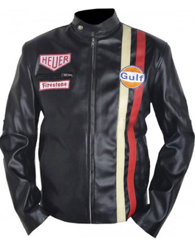 Le Mans Steve Mcqueen Motorcycle Black Jacket