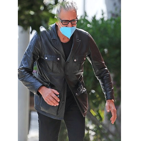 Jeff Goldblum leather Jacket
