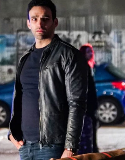 EastEnders Kush Kazemi Black Leather Jacket
