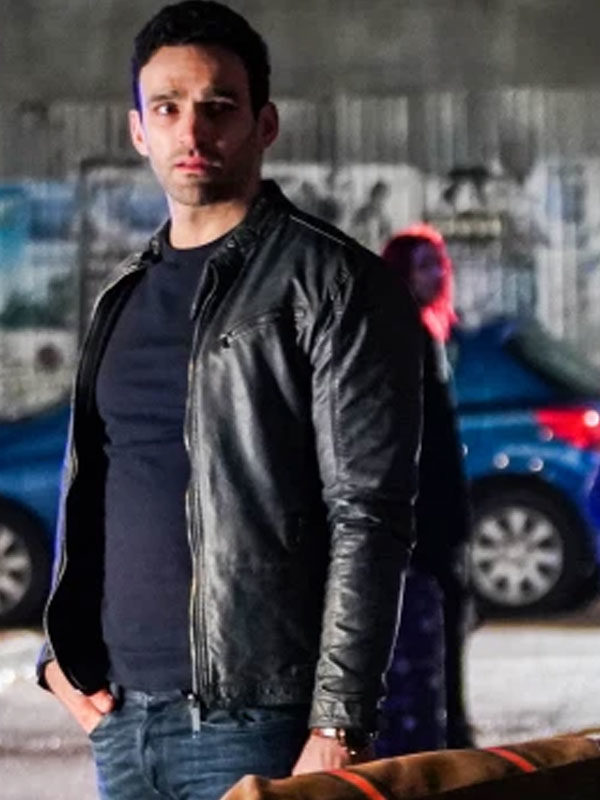 EastEnders Kush Kazemi Black Leather Jacket