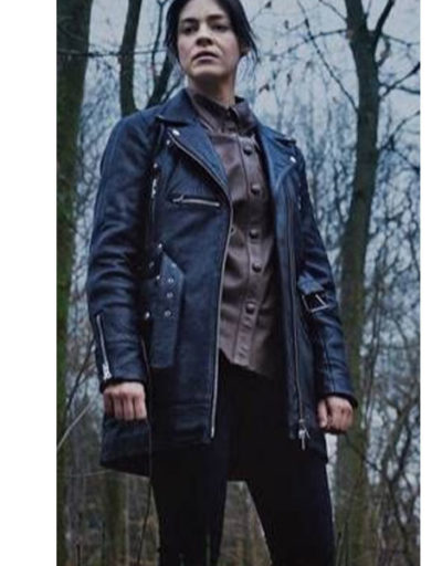 Natalie Madueno Darkness Those Who Kill Black Leather Jacket