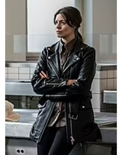 Natalie Madueno Leather Coat Jacket