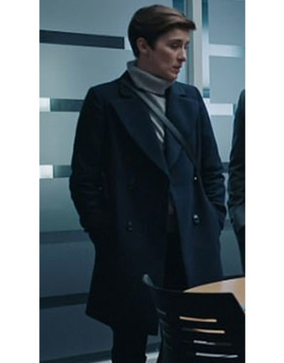 Vicky McClure Line of Duty Black Wool Coat