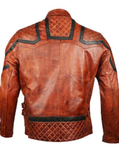 101 Tan Vintage Motor Leather Jacket