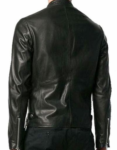 Biker ziped Look Leather Jacket