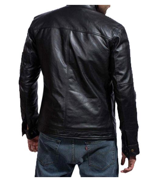 Californication Hank Moody Season 7 Black Leather Jacket