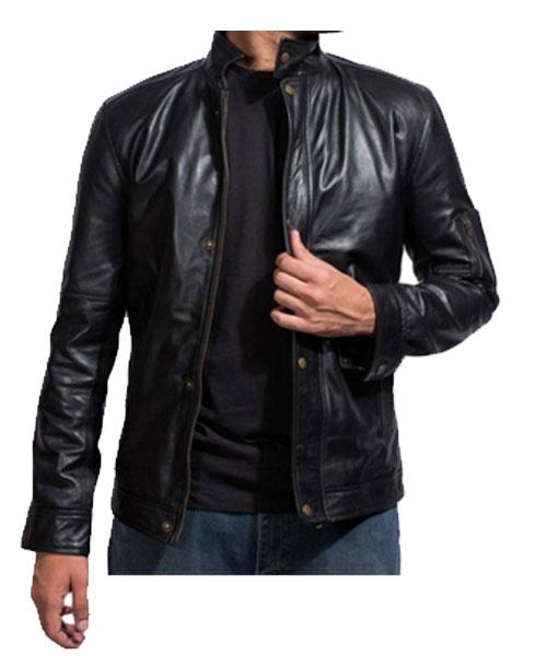 Californication Hank Moody Season 7 Black Leather Jacket