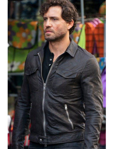 Edgar Ramirez The 355 Black Leather Jacket