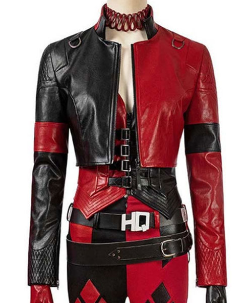 Opaque bungee jump rapport Harley Quinn The Suicide Squad 2021 Leather Jacket