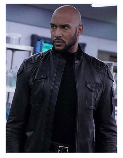 Henry Simmons Agents Of Shield Black Leather Jacket