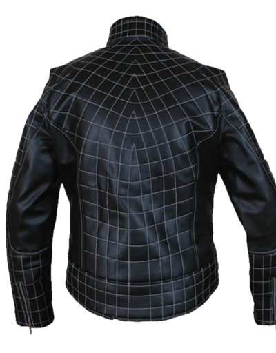 Nest Logo Spiderman Leather Jacket