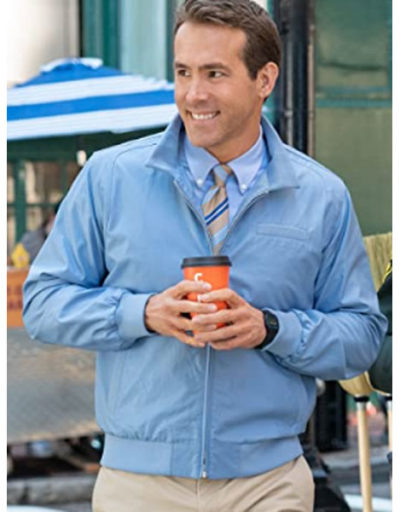 Ryan Reynolds Free Guy Bomber Cotton Jacket